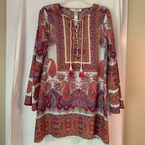Nanette Lepore Swim "Gypsy Queen" paisley print coverup/tunic
